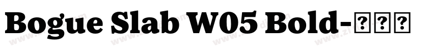 Bogue Slab W05 Bold字体转换